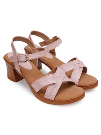 Stepee Simply beautiful sandal in block heel - 39, Clam Shell