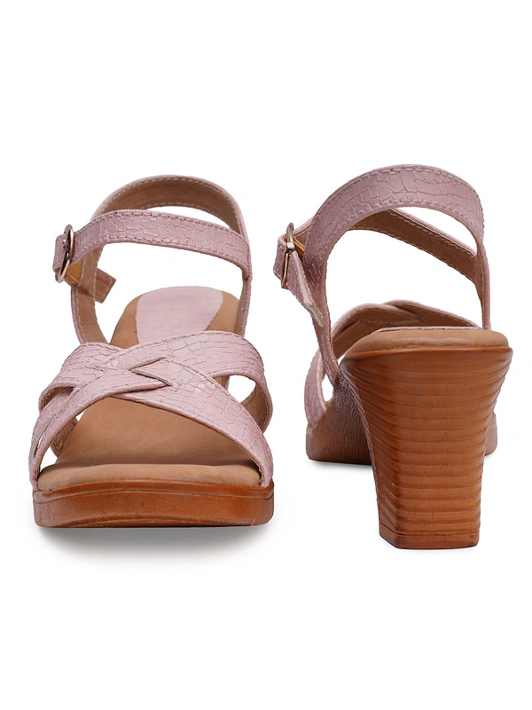 Stepee Simply beautiful sandal in block heel - 39, Clam Shell