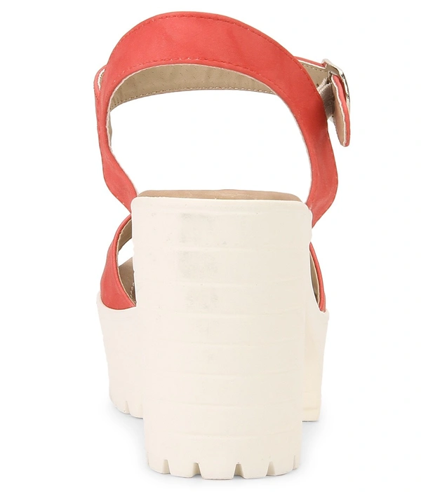 Stepee Mesmerising block heel sandal - 36, International Orange