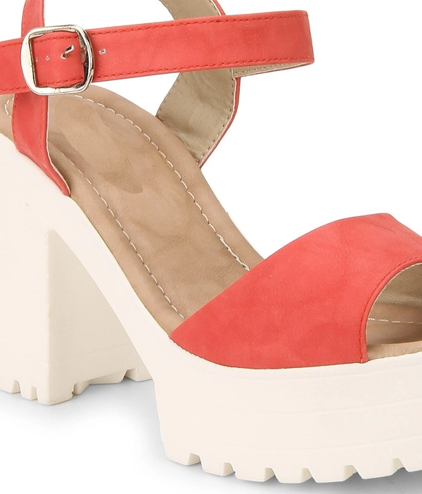 Stepee Mesmerising block heel sandal - 40, International Orange