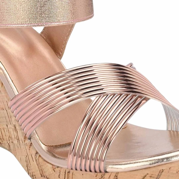 Stepee Elegant & Stylish Cross Strap Open Toe Sling Back Ankle Strap Platform Heel Sandal for Women - 38, Sultan