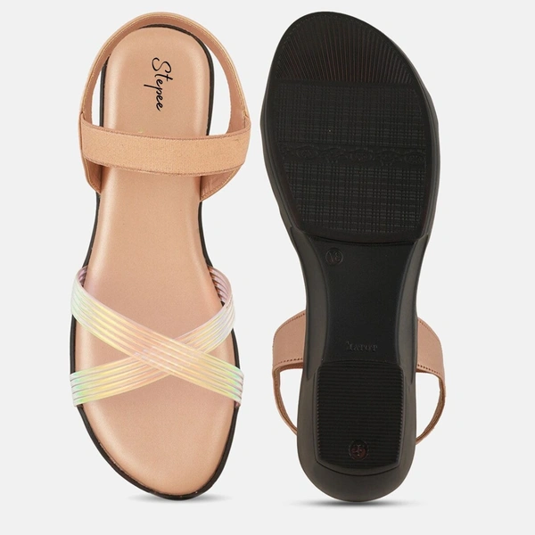 Stepee Trendy & Fancy Elegant Look Ankle Strap Sling Back Wedge Sandal for Women - 38, Sultan