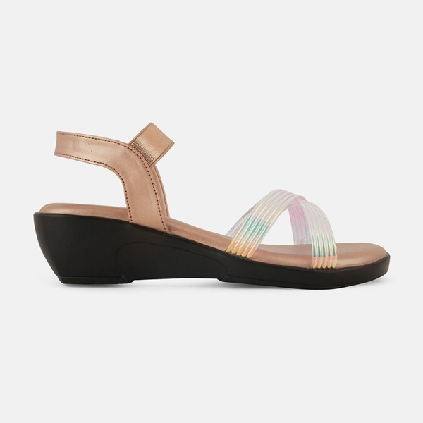 Stepee Trendy & Fancy Elegant Look Ankle Strap Sling Back Wedge Sandal for Women - 38, Sultan