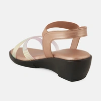 Stepee Trendy & Fancy Elegant Look Ankle Strap Sling Back Wedge Sandal for Women - 38, Sultan
