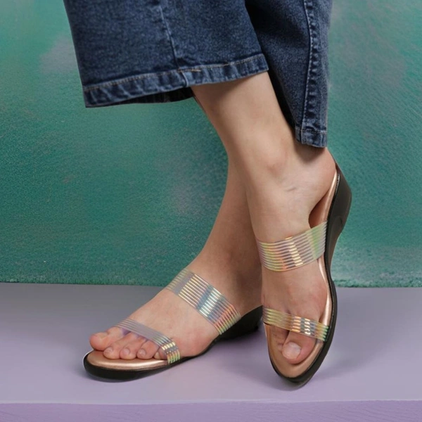 Stepee Trendy & Fancy Elegant Look Open Toe Slip on Style Wedge Sandal for Women - 37, Sultan