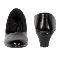 Stepee Classy Slip-on Cone Heel Black Formal Bally Sandal for Women - 37, Black