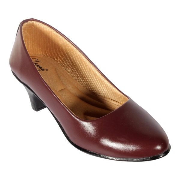 Stepee Classy Slip-on Cone Heel Black Formal Bally Sandal for Women - 41, Brown