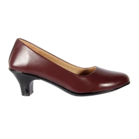 Stepee Classy Slip-on Cone Heel Black Formal Bally Sandal for Women - 41, Brown