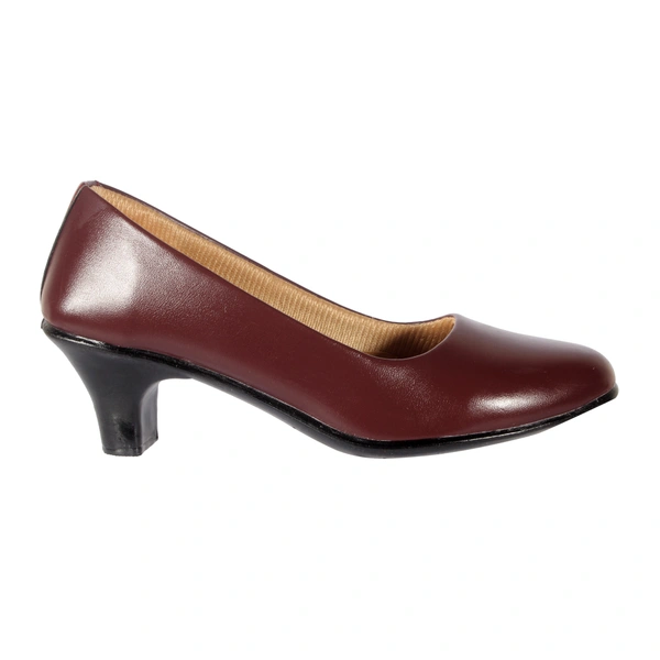 Stepee Classy Slip-on Cone Heel Black Formal Bally Sandal for Women - 41, Brown