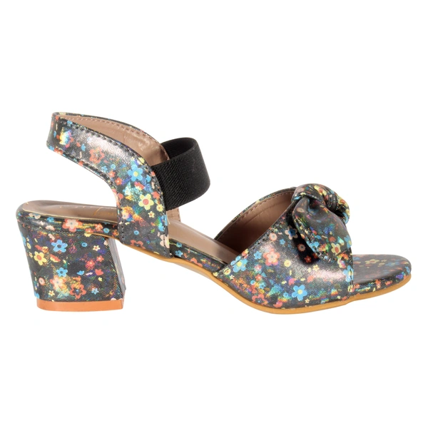 Stepee Casual & Trendy Sling back Open Toe Party Wear Ankle Strap Sandal for Kids Girls - 31, Black