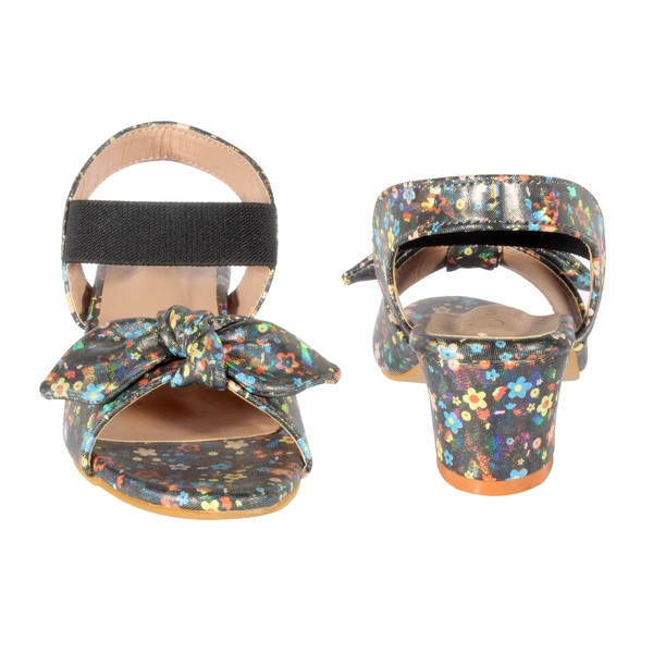 Stepee Casual & Trendy Sling back Open Toe Party Wear Ankle Strap Sandal for Kids Girls - 31, Black