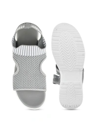 STEPEE Stepee Casual & Trendy Slingback Open Toe Flatform Wedge Sandal for Women - 38, Gray