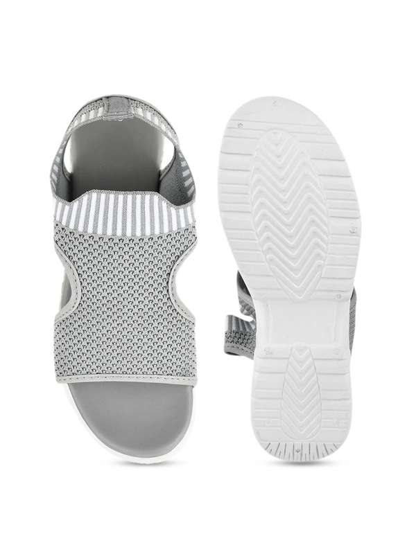 STEPEE Stepee Casual & Trendy Slingback Open Toe Flatform Wedge Sandal for Women - 38, Gray