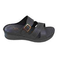 Stepee Gripex Footwear Soft Padded Slipper Casual & Dailywear Slip on Flats Orthopedic Comfortable Slippers for Women - 41, Black