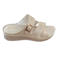 Stepee Gripex Footwear Soft Padded Slipper Casual & Dailywear Slip on Flats Orthopedic Comfortable Slippers for Women - 38, Cream