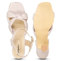 Stepee Stylish Fashion Girls Kitten Heel Sandals - 39, Peach
