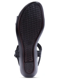 Stepee Women's Fashion Sandal - 39, Black
