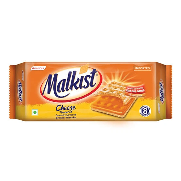Mayora Malkist Cheese Flavoured Cracker Biscuits 144 g