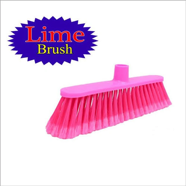 Plastic Floor Cleaning Broom With Wooden Stick (Soft)