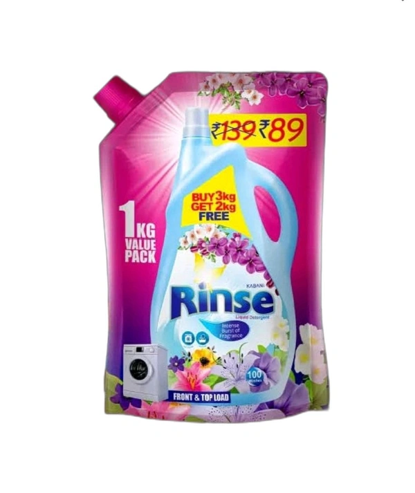 Rinse Detergent Liquid 1 Kg Value Pack 