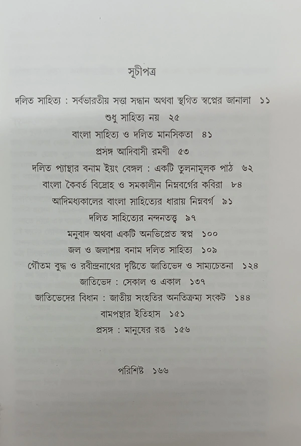 দলিত সাহিত্যের রূপরেখা  মনোহরমৌলি বিশ্বাস Dalit Sahityaer Ruprekha Manohar Mouli Biswas