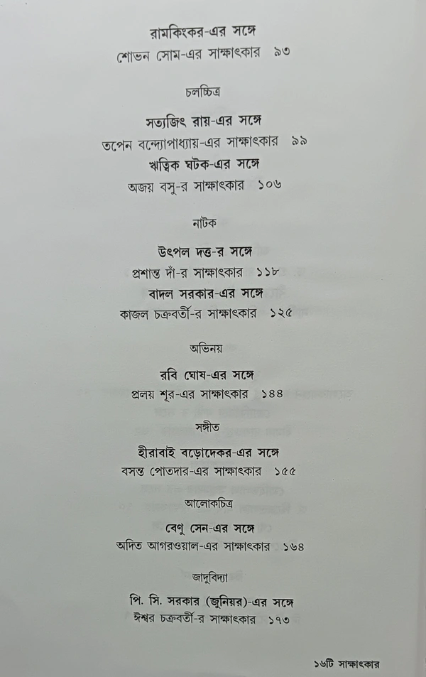 ১৬টি সাক্ষাৎকার বাণীশিল্প সংকলন Sholoti Sakkhatkar  Banishilpa Sankolon
