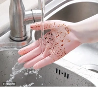 Natural Rubber Dish Washing Cleaning Glovea - Eastern Blue