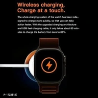 S8 Ultra Smart Watches 2 Inches Series 8 Men Smartwatch & Women Wireless Charging Touch Screen Smartwatch Bluetooth Calls - Flush Orange