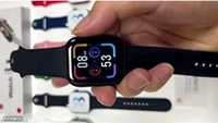 New Edition i8 Pro Max All in One Series 8 Smart Watch with Fitness Tracker Heart Monitor Men & Women Smartwatch Black - Black