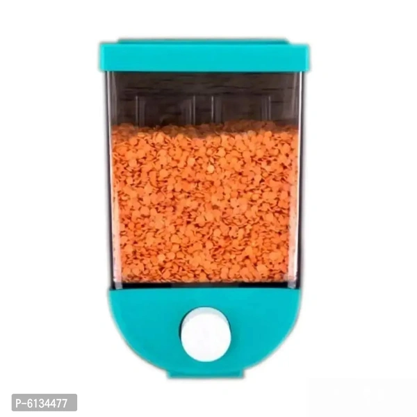 Useful Plastic Push Button Wall Mounted Storage Container(1100 ml) - Scooter