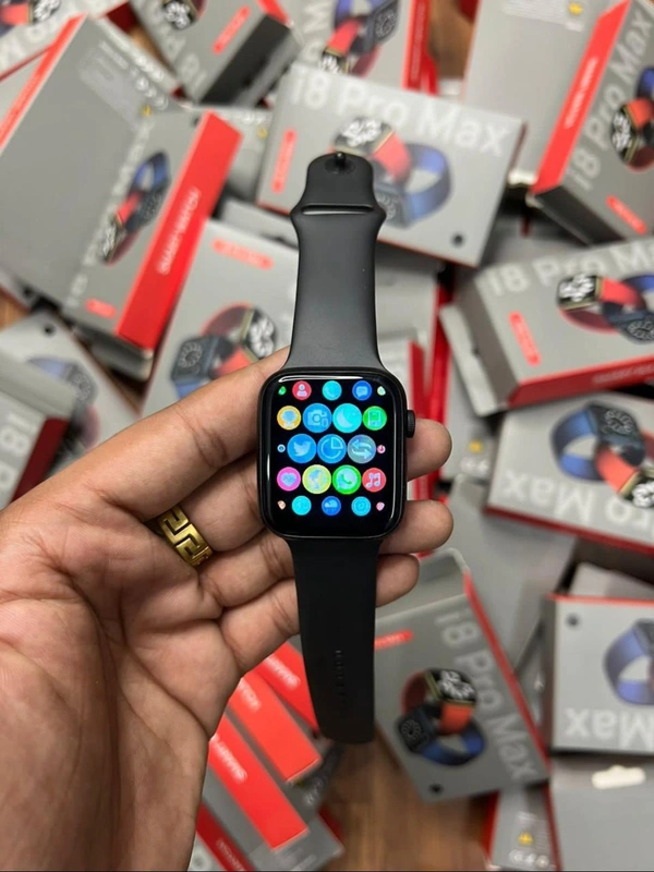 APPLE SERIES I8 PRO MAX ( PREMIUM FIRST COPY PRODUCT ) - Black, HIGH
