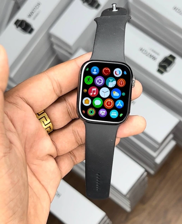 APPLE SERIES 8 NIKE COLLAB EDITION ( PREMIUM FIRST COPY PRODUCT ) - Black, HIGH