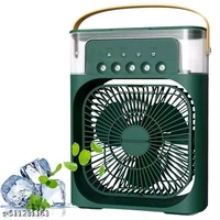 Portable Mini Cooler Rechargeable Air Conditioner Water Cooler Small AC for Office, Home Cooling, Summer Fan USB Compatible 3 Fast Speed - White