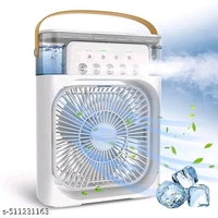 Portable Mini Cooler Rechargeable Air Conditioner Water Cooler Small AC for Office, Home Cooling, Summer Fan USB Compatible 3 Fast Speed - White