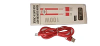 100W Supervooc Usb Type V8 Charging Data Cable for 12 pro plus/11 pro/11/10/9/9i/Narzo 60 Pro/60/50/50 pro/30 Support 67W Superdart and 33W Dart Also Quick Mobile Charge,  - Red