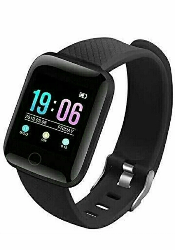 Smart Bracelet  - Black, Free Size