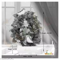 Artificial Bonsai Tree with Sparrow Pot for Home Decor Living Room Office Desk Top Mini Decorative Indoor Plants with Pots Led Light (Pink & Multi, 23.5 CM)