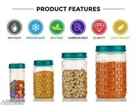  Plastic Storage Containers for Kitchen , Grossery Container , Storage Box 1200ML, 650 ML , 350ML, 250ML ( Set 24