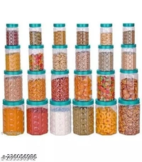  Plastic Storage Containers for Kitchen , Grossery Container , Storage Box 1200ML, 650 ML , 350ML, 250ML ( Set 24