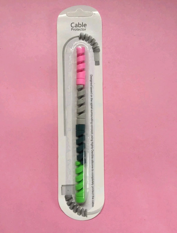 Cable Protector Data Cable - Tickle Me Pink, Cable Protector Data Cable