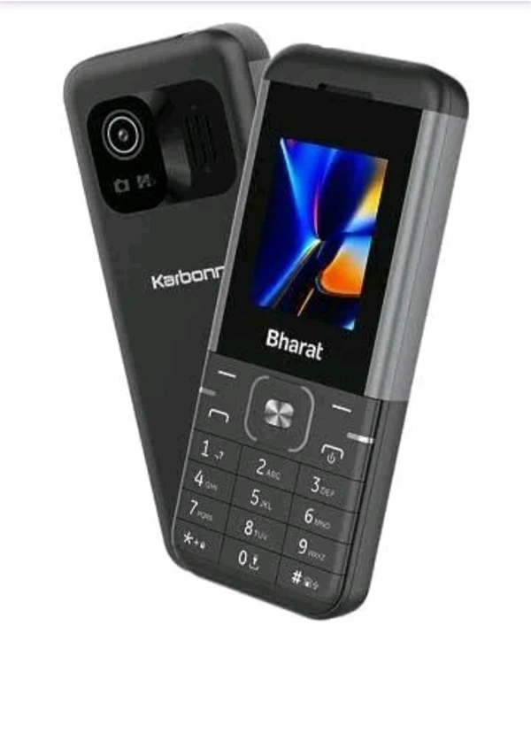 Black JioBharat K1 Karbonn 4G Keypad Mobile Phone - Dove Gray, Black JioBharat K1 Karbonn 4G