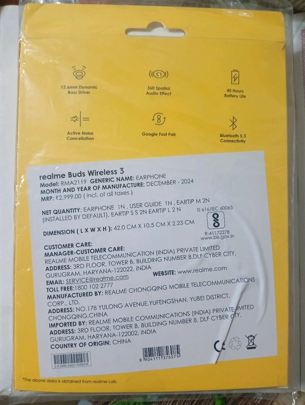 realme first copy best quality earphone - White, Raj Mobile Raigarh, realme first copy best quality
