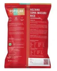 Popular Essentials Rozana Sona Masuri / Masoori Raw Rice - 10kg