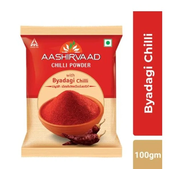 Aashirvaad Chilli Powder, Byadagi Chilli, 100gm