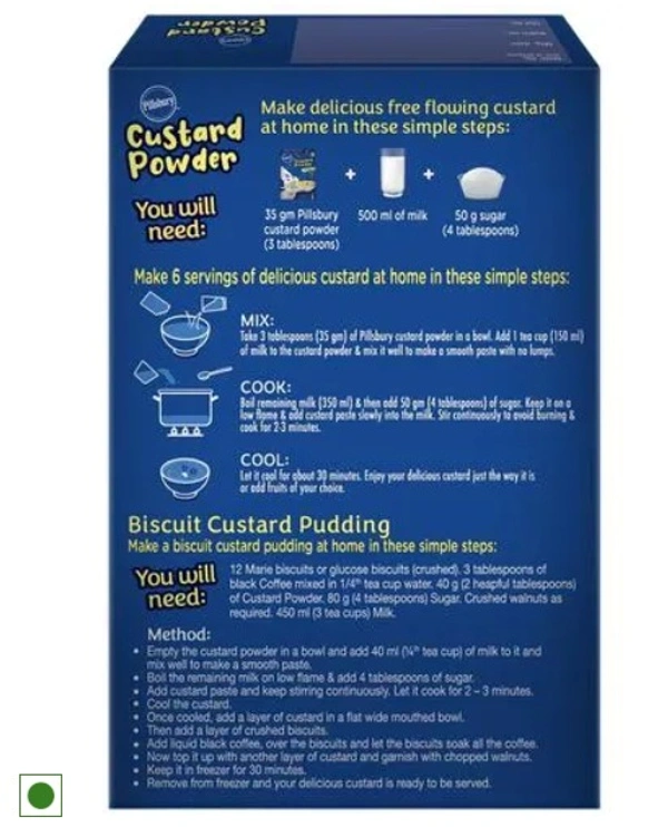 Pillsbury Custard Powder Vanilla Flavoured, 100gm