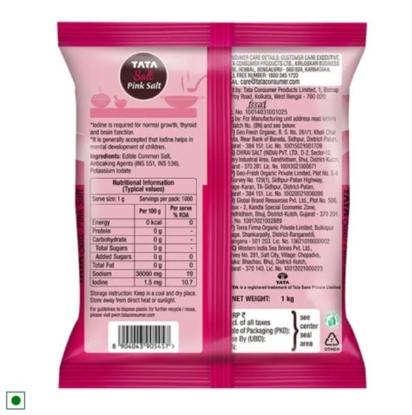 Tata Salt Pink Salt, 1kg