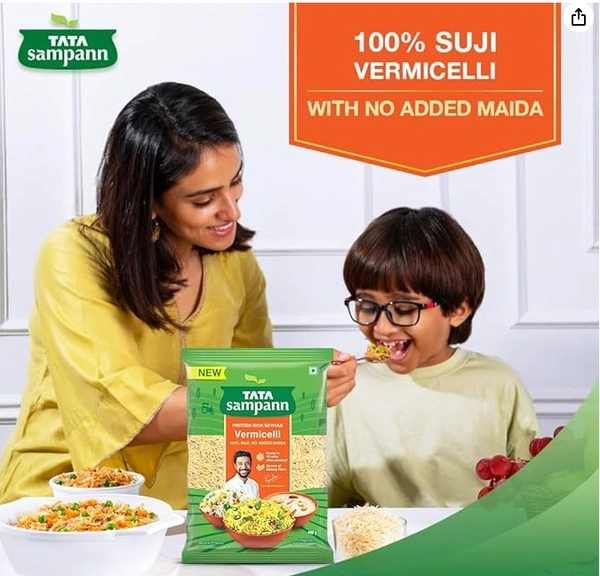 Tata Sampann Vermicelli 100% Suji, No Added Maida - 400gm