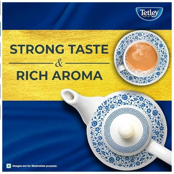 Tetley Premium Black Leaf Tea, Strong taste & rich aroma - 500gm