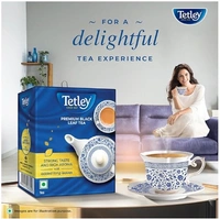 Tetley Premium Black Leaf Tea, Strong taste & rich aroma - 500gm