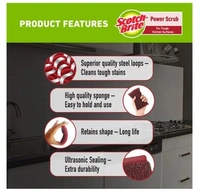 Scotch brite Power Scrub, For Tough Kitchen Surfaces, 1N
